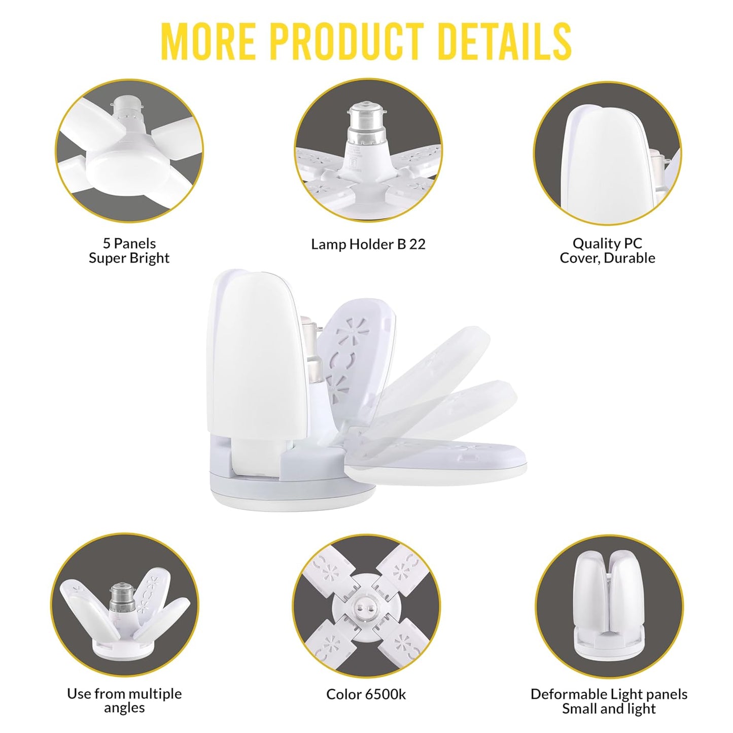 Charkee Radiant360™ Foldable Bulbs 25W