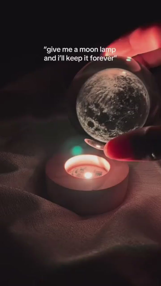 3D Crystal Ball LED Lamp – Decorative Night Light